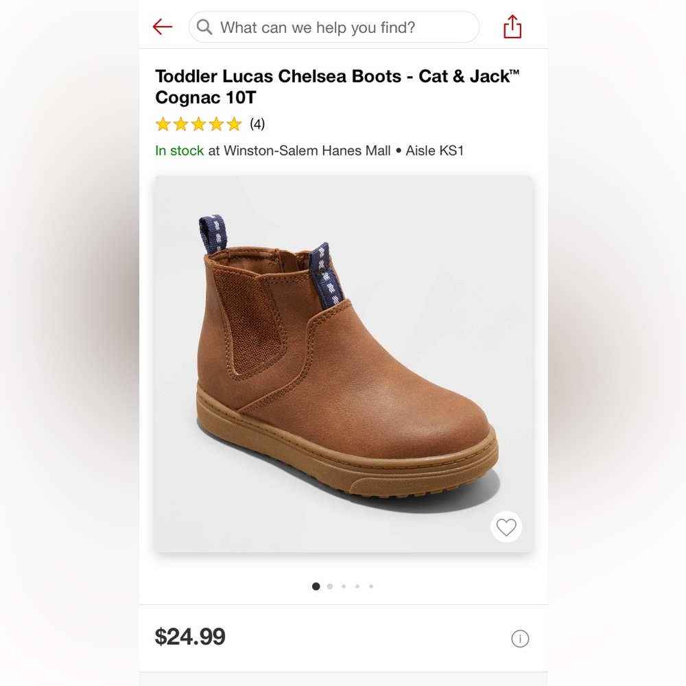 Cat and Jack Chelsea Boots
